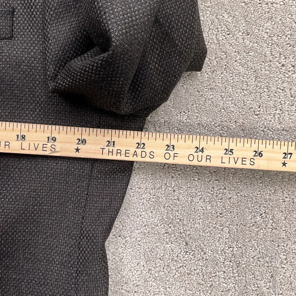 Ticknors TailoRed Blazer Men 43‎ Gray Textured Cashmere Reda Wool Italian VTG